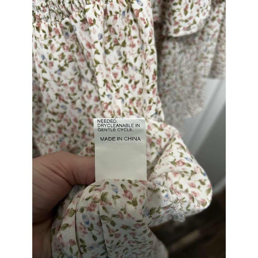 Shein Women's Size 1X Floral Ditzy Dress Multicolor Summer Easter Lightweight - Picture 9 of 11